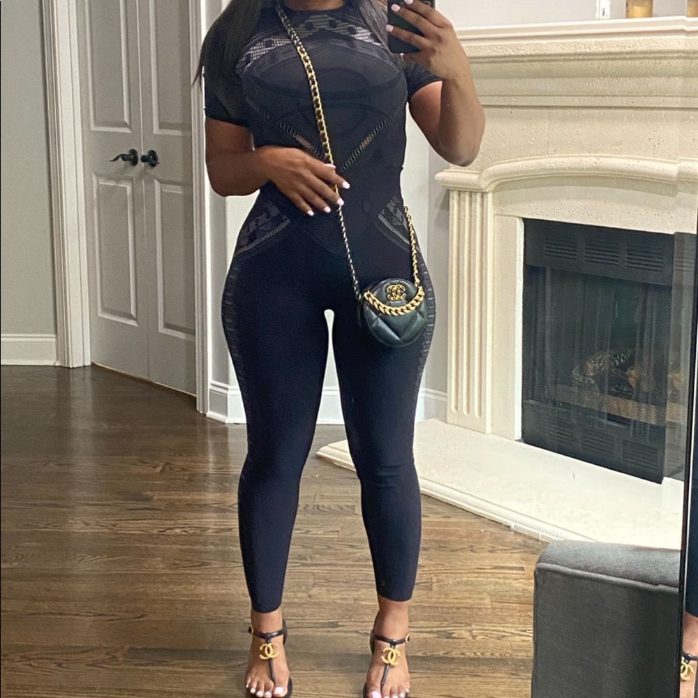 Emilio Pucci Black Jersey Legging Set XS/S